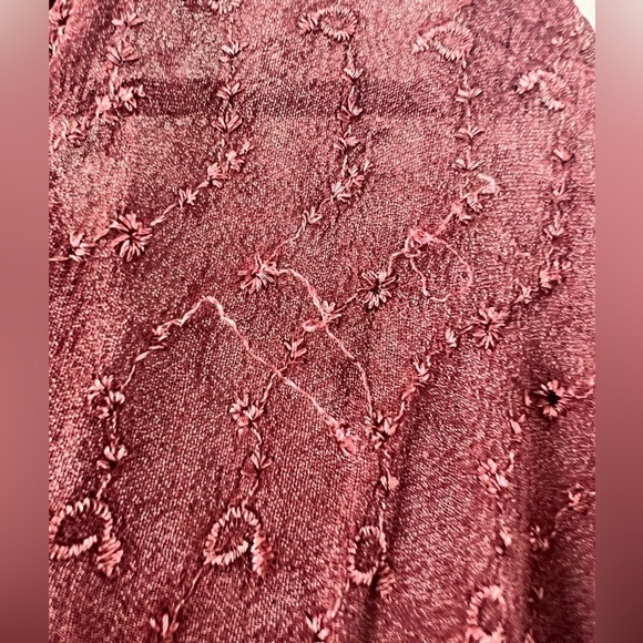 Sakkas Egan Magenta Long Embroidered Caftan Dress Embroidered Sleeves One Size - Picture 16 of 16